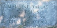 Grave Marker for Maurine Dallas Watkins
